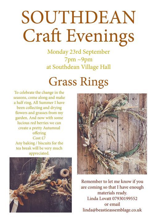Craft Evening Grass Rings