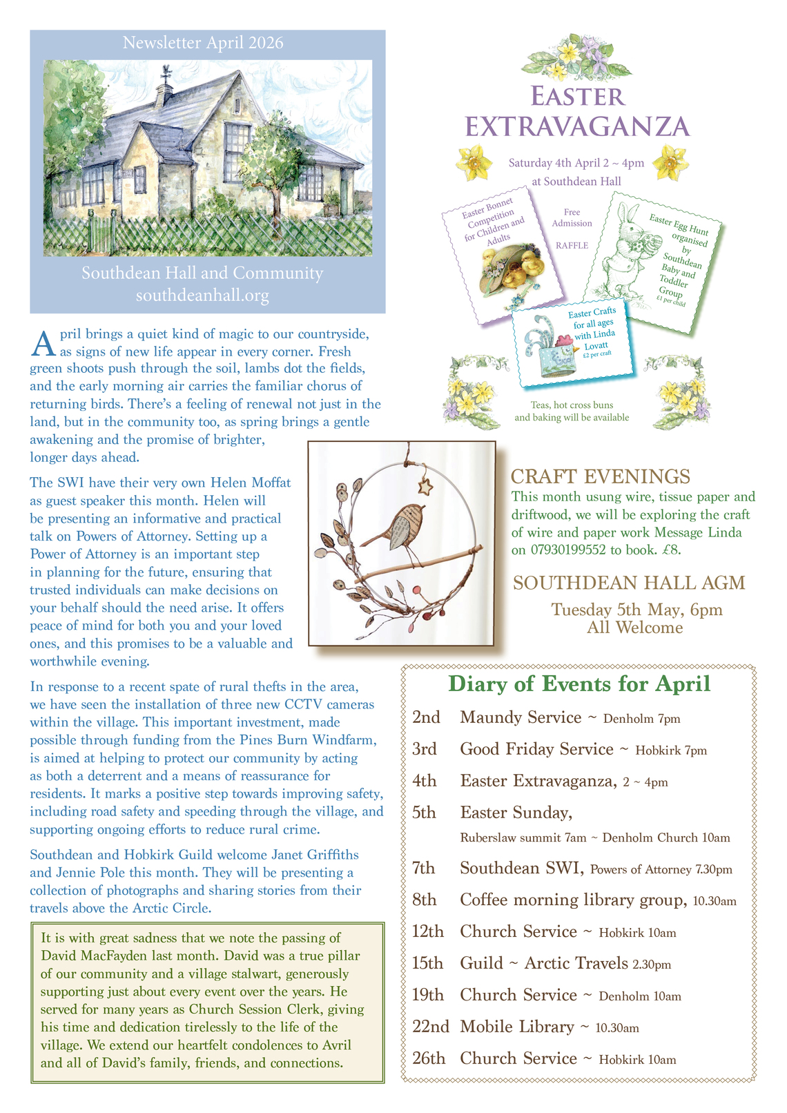 April Newsletter 2026