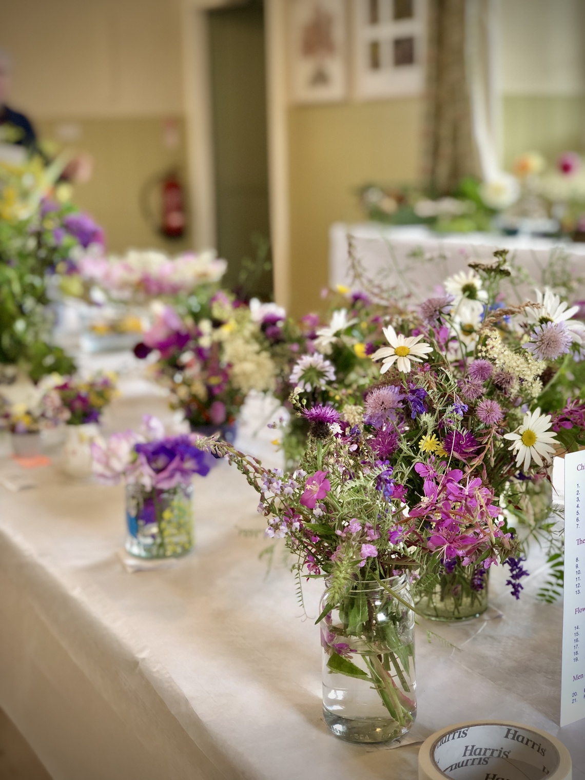 Flowers on table